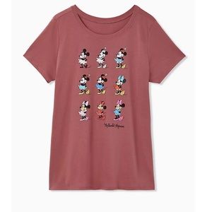 Torrid Disney Minnie Mouse Pink Tee